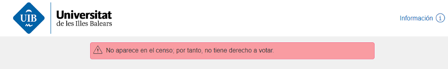Error censo
